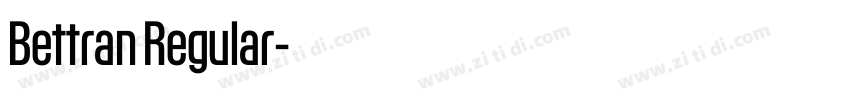 Bettran Regular字体转换